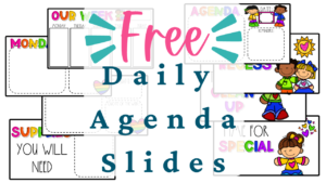 daily agenda slides- free to teachers