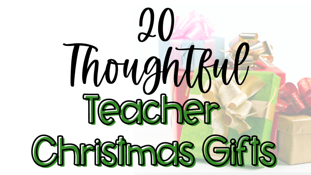 Gift ideas for teacher for Christmas